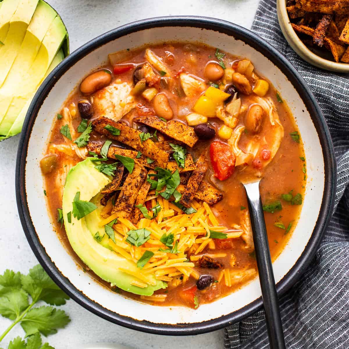 Customize Your Crock Pot Chicken Tortilla Soup with Kale Easily